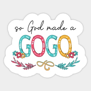 So God Made A Gogo Happy Mother's Day Sticker